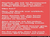 als ich im Restaurant sass