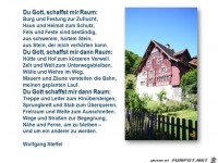 du Gott schaffst mir Raum