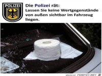 Keine Wertgegenst�nde im Auto lassen