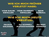 Verletzen frher und heute