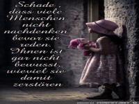 Schade das viele Menschen nicht nachdenken