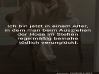 Alter und kleine Unf�lle beim Umziehen