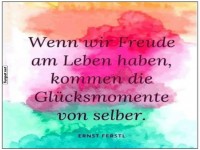 Freude am Leben und Glücksmomente