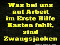 Humor im B�ro: Fehlende Zwangsjacken