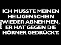 Wenn der Heiligenschein zwickt...