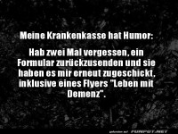 Wenn die Krankenkasse dich neckt