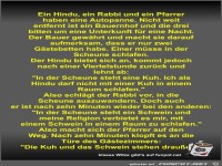 Ein Hindu, ein Rabbi und ein Pfarrer haben eine Autopanne