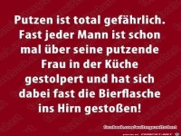 Putzen ist gefährlich