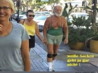 Wei�e Socken - geht ha garnicht!