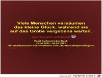 Viele Menschen versumen
das kleine Glck