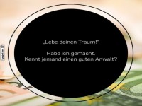 Ironischer Spruch ber Trume und Anwlte
