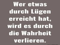 Wahrheit bertrumpft Lgen