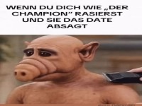 Sch�n rasiert und trotzdem allein!