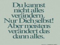 Der Dominoeffekt der Selbstver�nderung