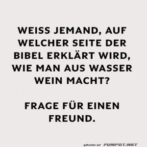 fun-Bild: Wie macht man aus Wasser Wein?