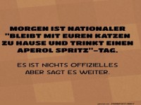 Ein Hoch auf Katzen und Aperol!