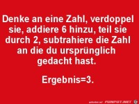 Denke an eine Zahl...