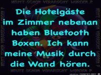 Bluetooth Boxen im Hotel