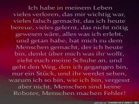 Habe im Leben vieles verloren