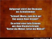 das ganze Haus brennt.....