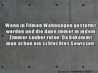 Humor �ber filmische Wohnungsdurchsuchungen