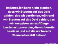 ber die Ironie von Steuern nachdenken