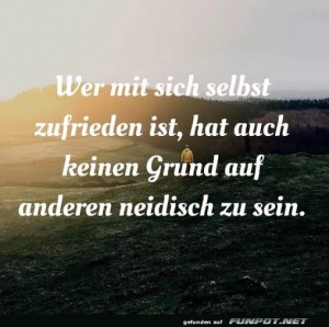 herz-Bild: Selbstzufriedenheit: Dein Neid-Stopp-Schild!