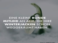Fr�hlingstrick: R�ckkehr der Winterjacke