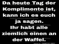 Kompliment des Tages: Kreatives Waffelchaos!