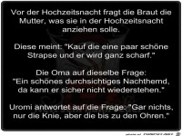 Vor der Hochzeitsnacht