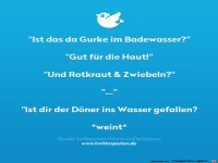 Was schwimmt da in dem Badewasser