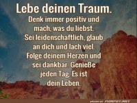 Lebe deinen Traum