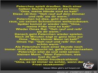 Peterchen spielt drauen