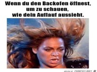 Hei�en Backofen aufgemacht
