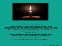 um ein Licht zu entzuenden