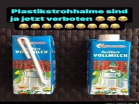 Keinen Strohhalm daf�r einen Plastikdeckel