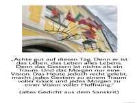 Achte gut auf diesen Tag