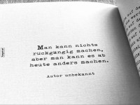 Zukunft gestalten und Vergangenheit akzeptieren