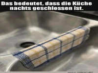 K�chenruhe per Handtuch-Offizialerkl�rung