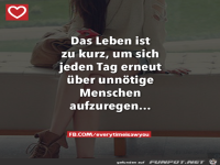 Das Leben ist zu kurz