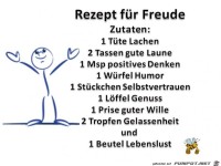 Rezept fuer Freude