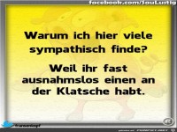 Warum ich viele sympatisch finde