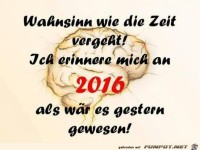 Wahnsinn, wie die Zeit vergeht...