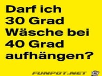 Darf ich 30 Grad Waesche