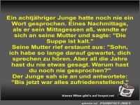 Ein achtjhriger Junge hatte noch nie ein Wort gesprochen