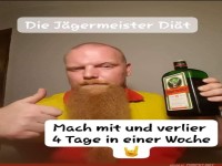 Lustige J�germeister-Di�t Werbung
