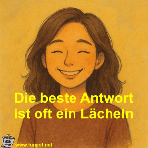 Die-beste-Antwort-ist-oft-ein-L�cheln.png von Fossy