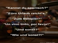 Sprach-Talent beim Weinschoppen