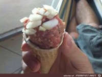 Zwiebelmett-Eis