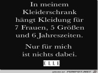 in meinem Kleiderschrank.....